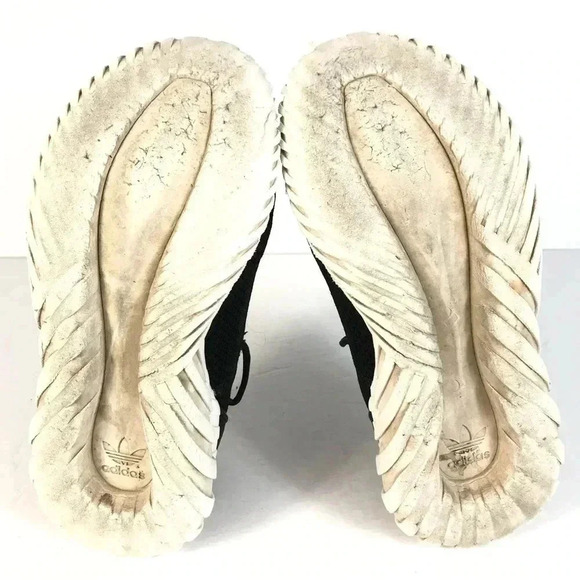 Adidas Black Mesh Tubular Doom Sock  Primeknit Sneaker Shoes - Picture 7 of 7